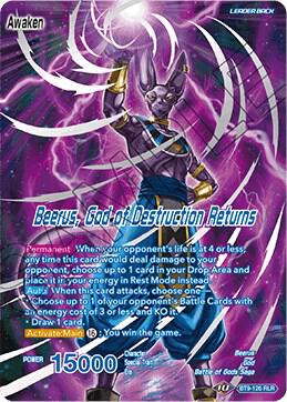 Beerus // Beerus, God of Destruction Returns BT9-126 card from Universal Onslaught