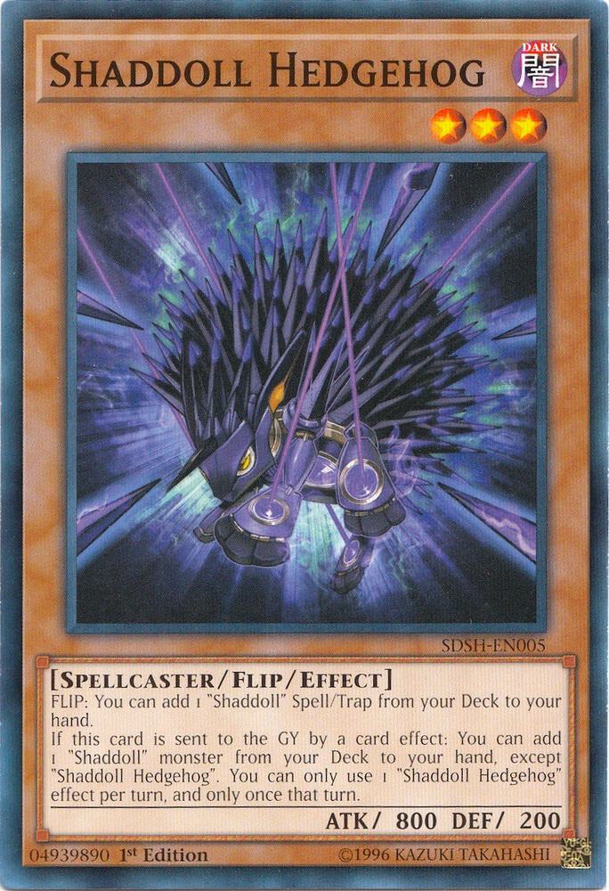 Shaddoll Hedgehog SDSH-EN005 card from Structure Deck: Shaddoll Showdown