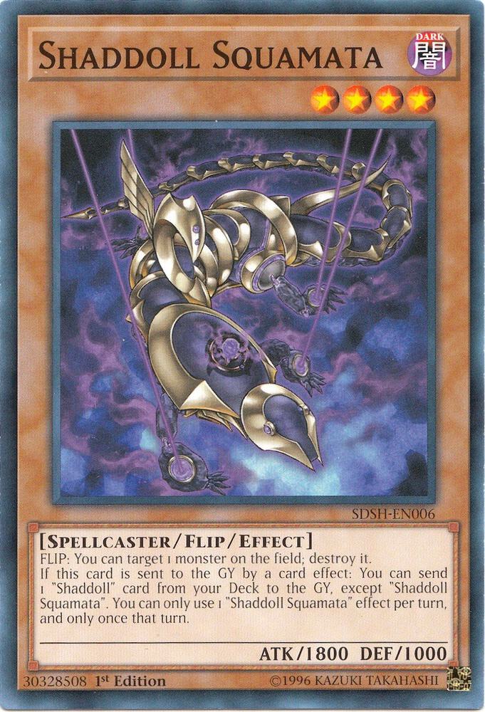 Shaddoll Squamata SDSH-EN006 card from Structure Deck: Shaddoll Showdown