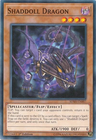 Shaddoll Dragon SDSH-EN007 card from Structure Deck: Shaddoll Showdown