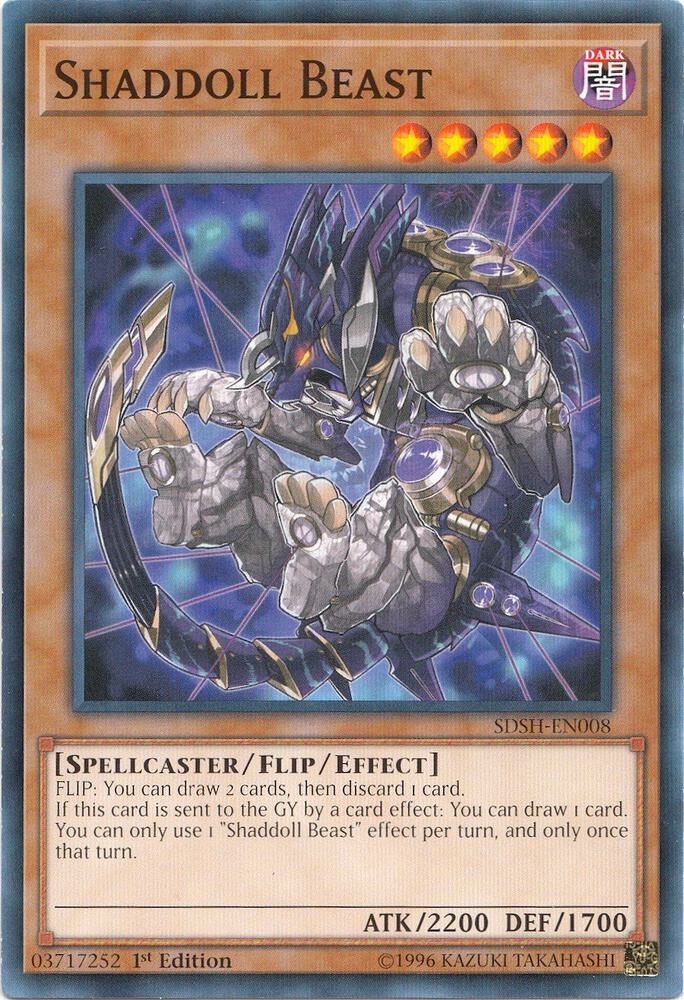 Shaddoll Beast SDSH-EN008 card from Structure Deck: Shaddoll Showdown
