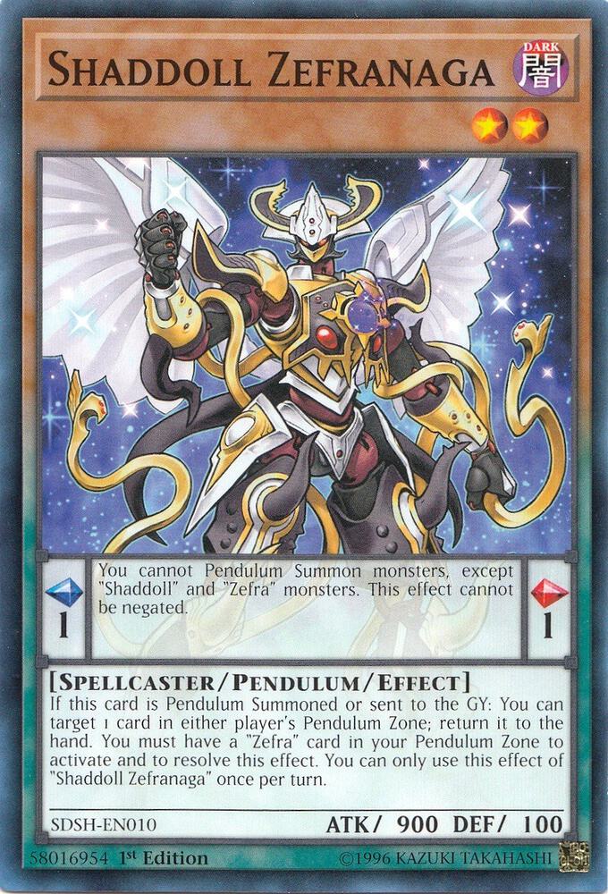 Shaddoll Zefranaga SDSH-EN010 card from Structure Deck: Shaddoll Showdown