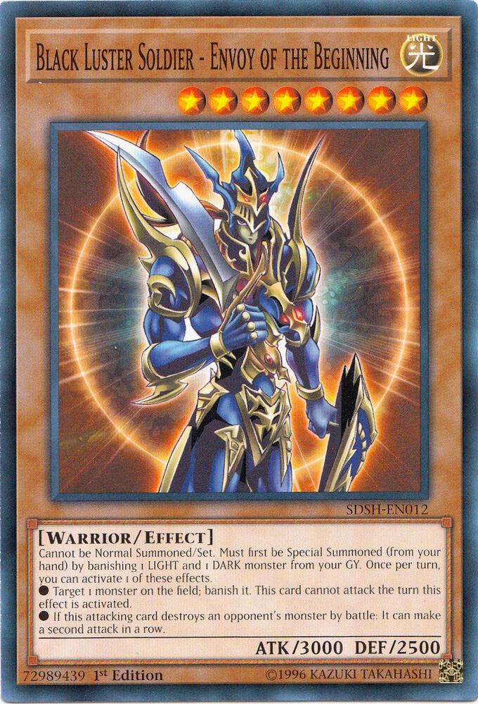 Black Luster Soldier - Envoy of the Beginning SDSH-EN012 card from Structure Deck: Shaddoll Showdown
