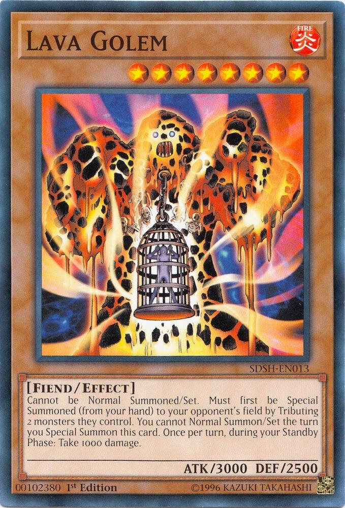 Lava Golem SDSH-EN013 card from Structure Deck: Shaddoll Showdown