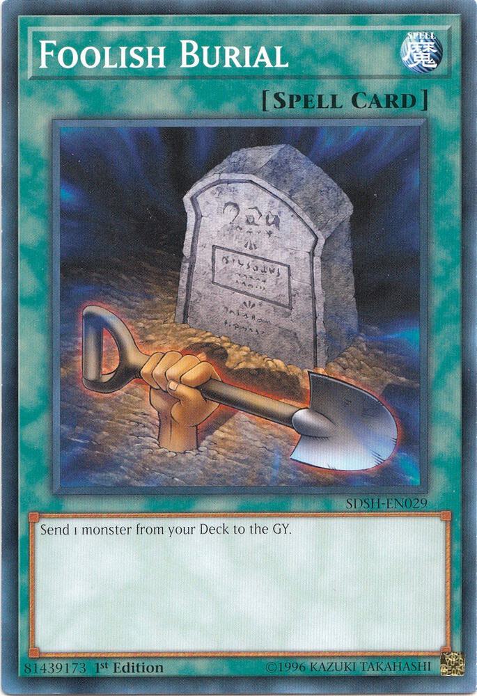 Foolish Burial SDSH-EN029 card from Structure Deck: Shaddoll Showdown
