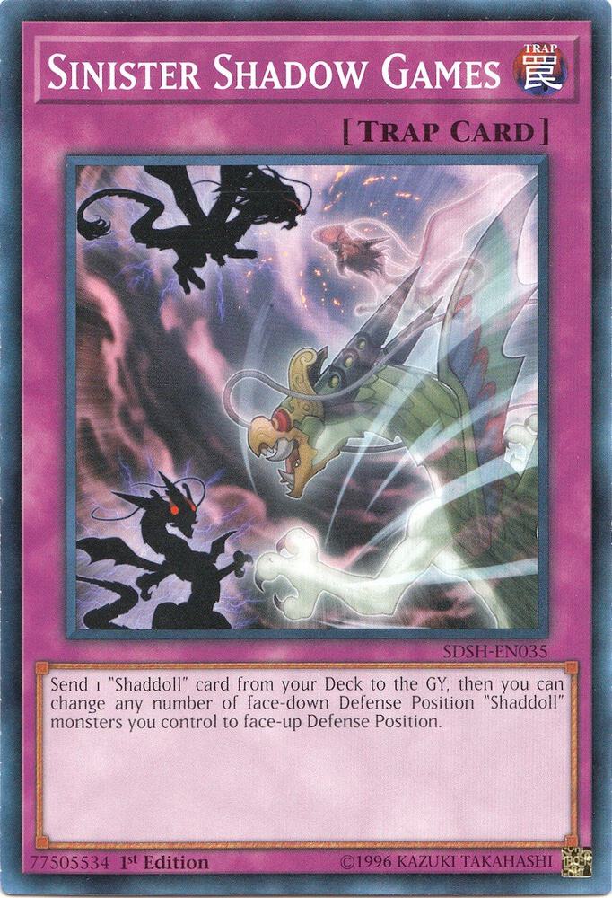 Sinister Shadow Games SDSH-EN035 card from Structure Deck: Shaddoll Showdown