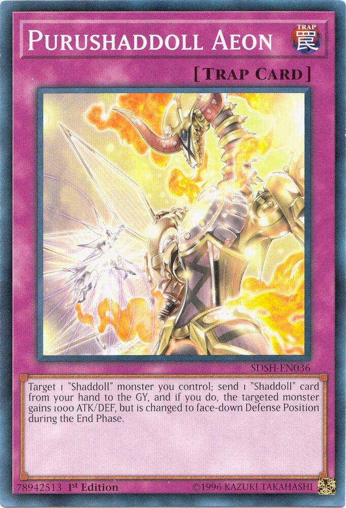 Purushaddoll Aeon SDSH-EN036 card from Structure Deck: Shaddoll Showdown