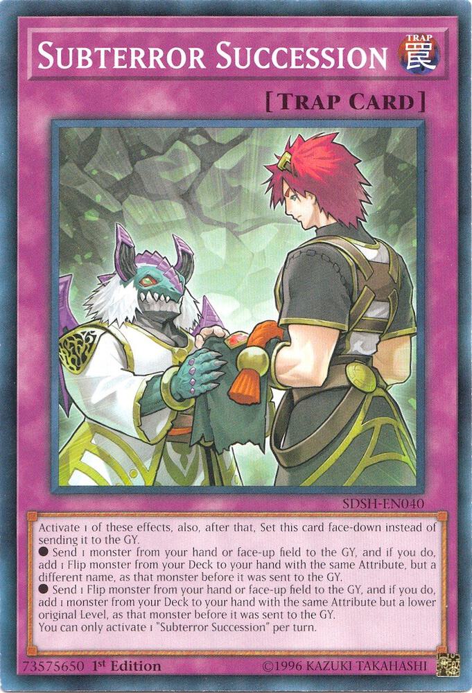 Subterror Succession SDSH-EN040 card from Structure Deck: Shaddoll Showdown