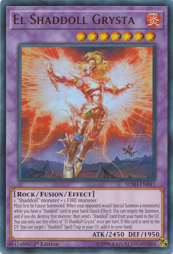 El Shaddoll Grysta SDSH-EN041 card from Structure Deck: Shaddoll Showdown