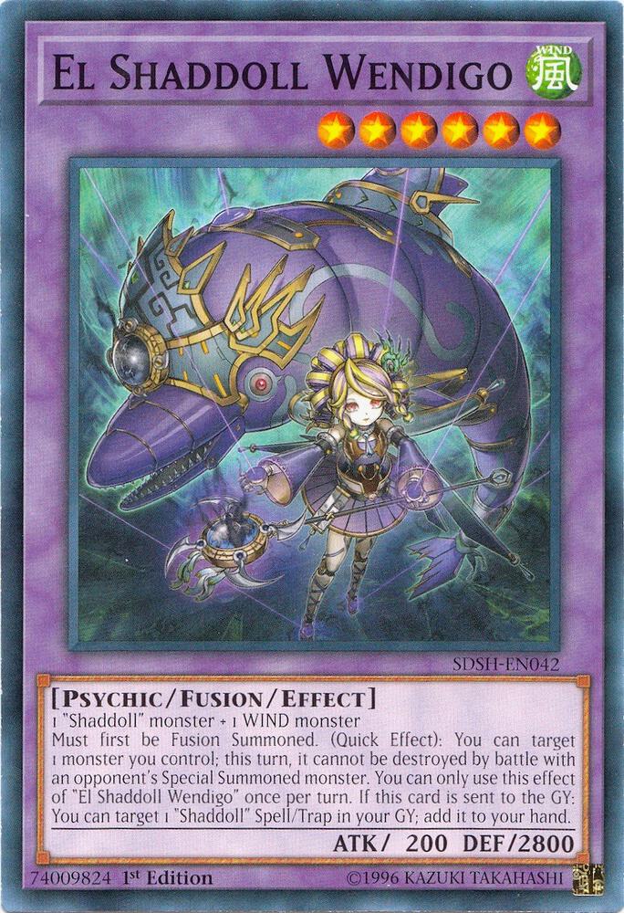 El Shaddoll Wendigo SDSH-EN042 card from Structure Deck: Shaddoll Showdown