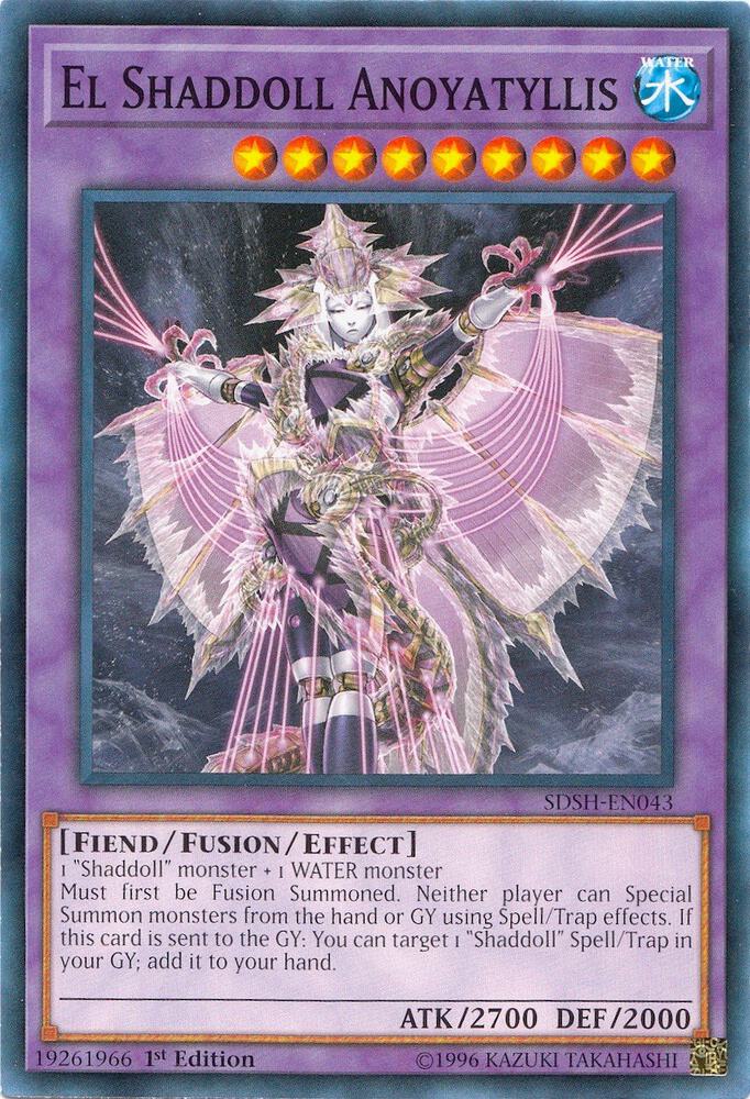 El Shaddoll Anoyatyllis SDSH-EN043 card from Structure Deck: Shaddoll Showdown