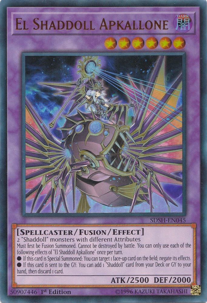 El Shaddoll Apkallone SDSH-EN045 card from Structure Deck: Shaddoll Showdown
