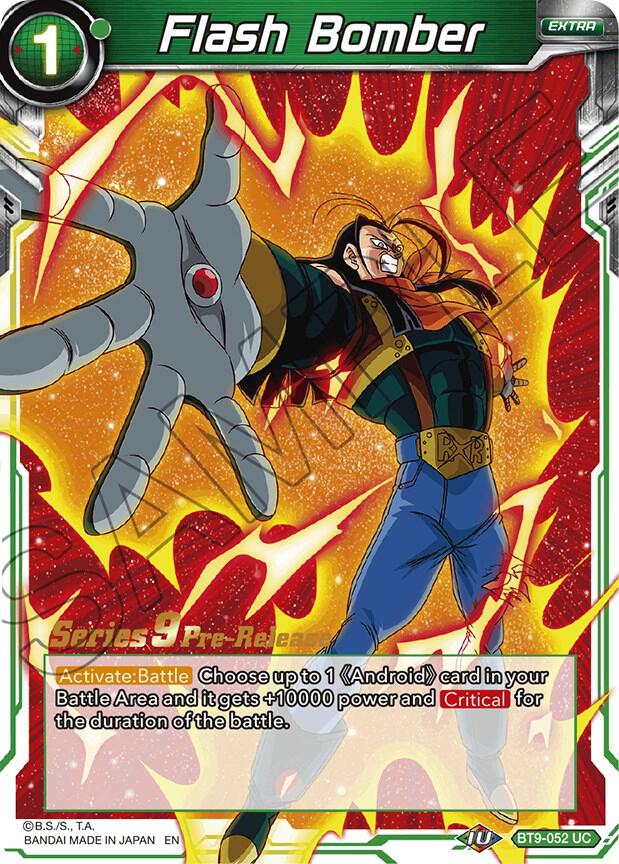 Flash Bomber BT9-052 card from Universal Onslaught Pre-Release Cards
