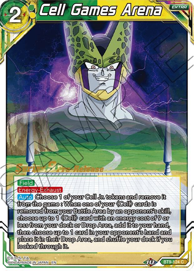 Cell Games Arena BT9-124 card from Universal Onslaught Pre-Release Cards