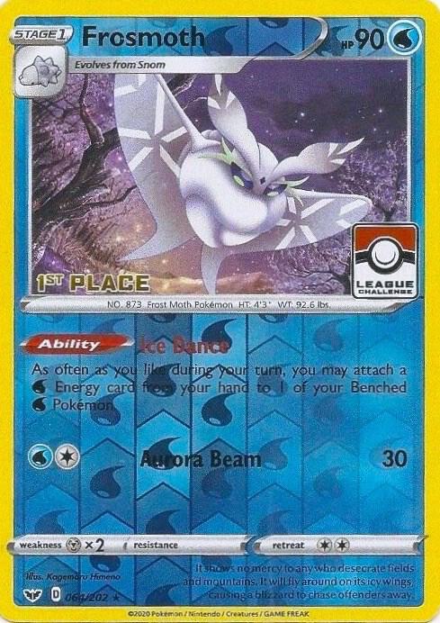 Frosmoth (League Challenge) [1st Place] 064/202 card from League & Championship Cards