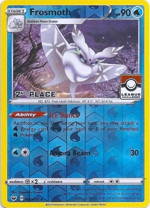 Frosmoth (League Challenge) [2nd Place] 064/202 card from League & Championship Cards