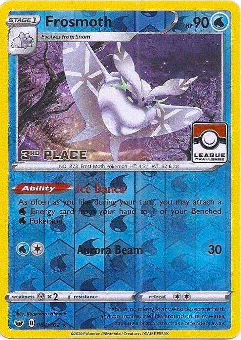 Frosmoth (League Challenge) [3rd Place] 064/202 card from League & Championship Cards