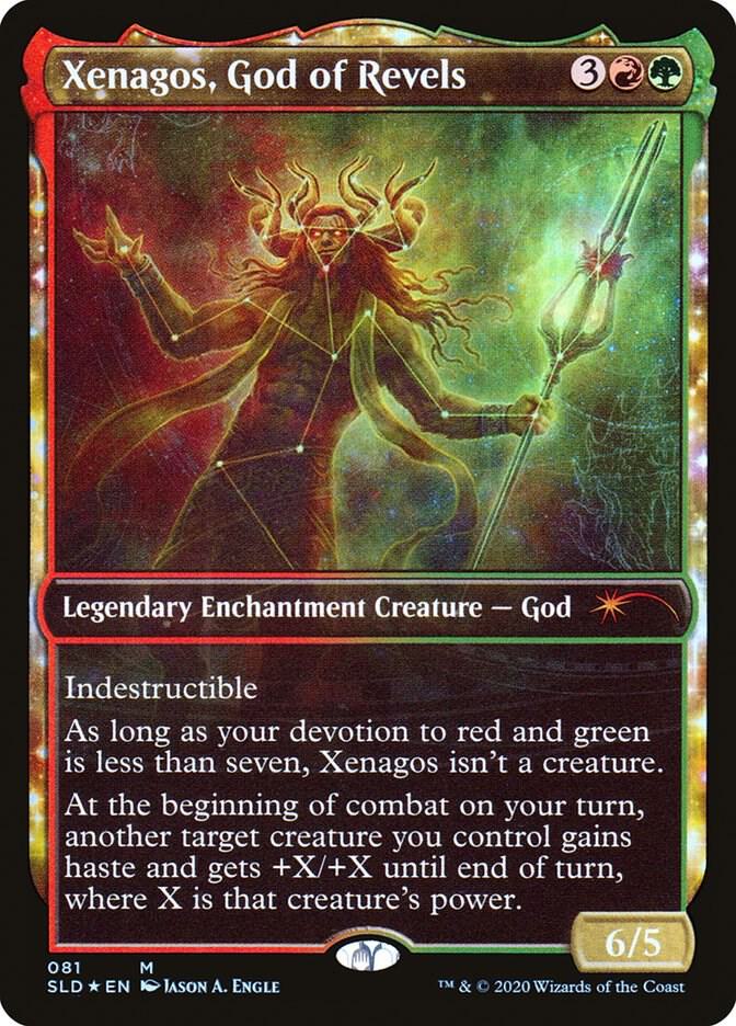 Xenagos, God of Revels 81 card from Secret Lair Drop Series