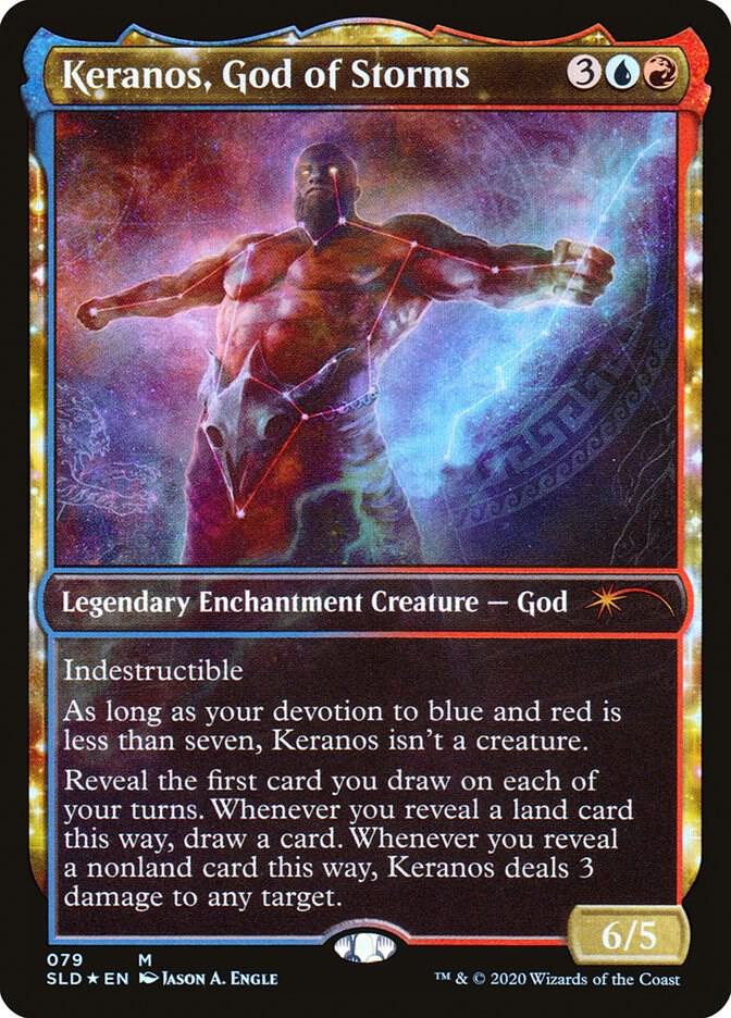 Keranos, God of Storms 79 card from Secret Lair Drop Series