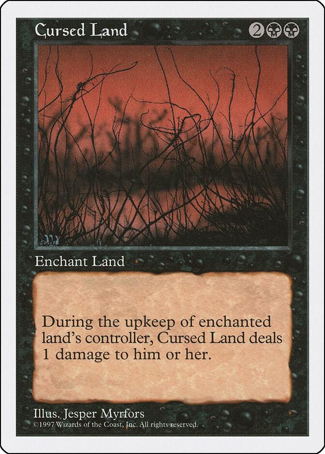 Cursed Land card from Fifth Edition