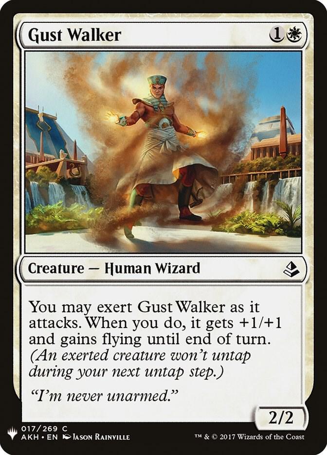Gust Walker 17 card from The List Reprints