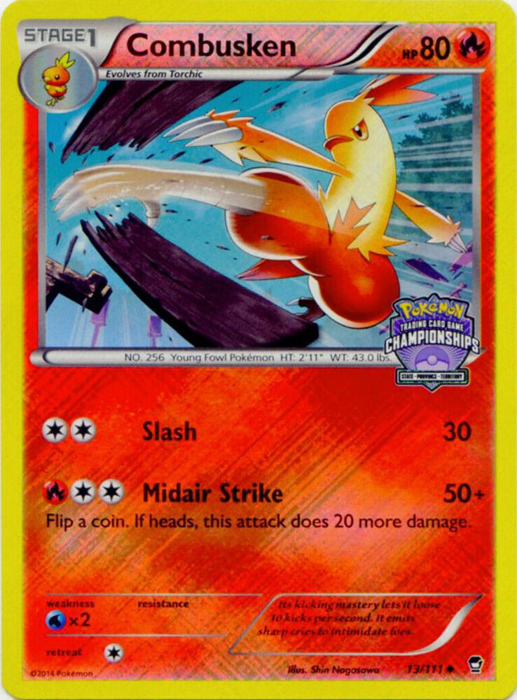Combusken - 13/111 (State Championships) 013/111 card from League & Championship Cards