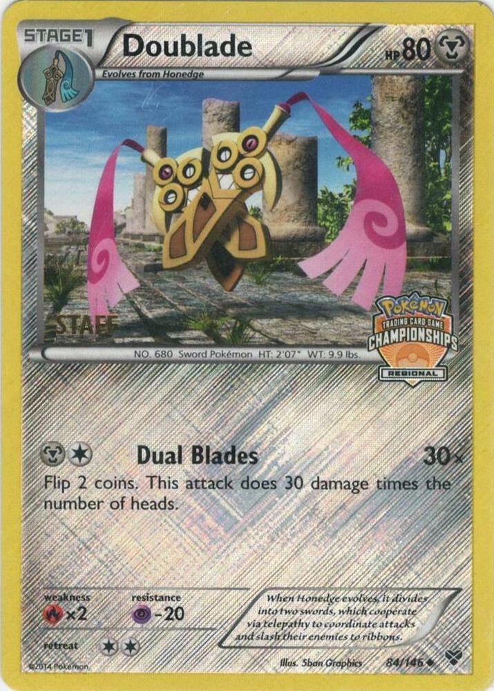 Doublade - 84/146 (Regional Championships) [Staff] 084/146 card from League & Championship Cards