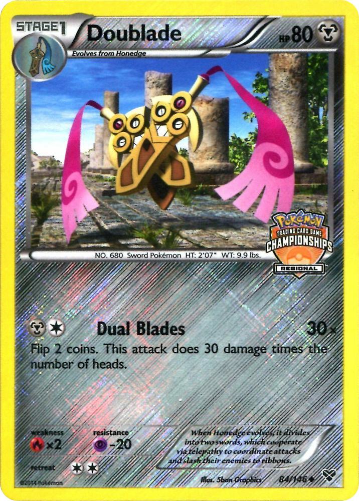 Doublade - 84/146 (Regional Championships) 084/146 card from League & Championship Cards