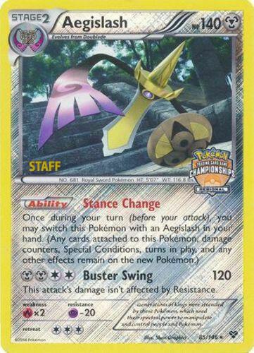 Aegislash - 85/146 (Regional Championships) [Staff] 085/146 card from League & Championship Cards