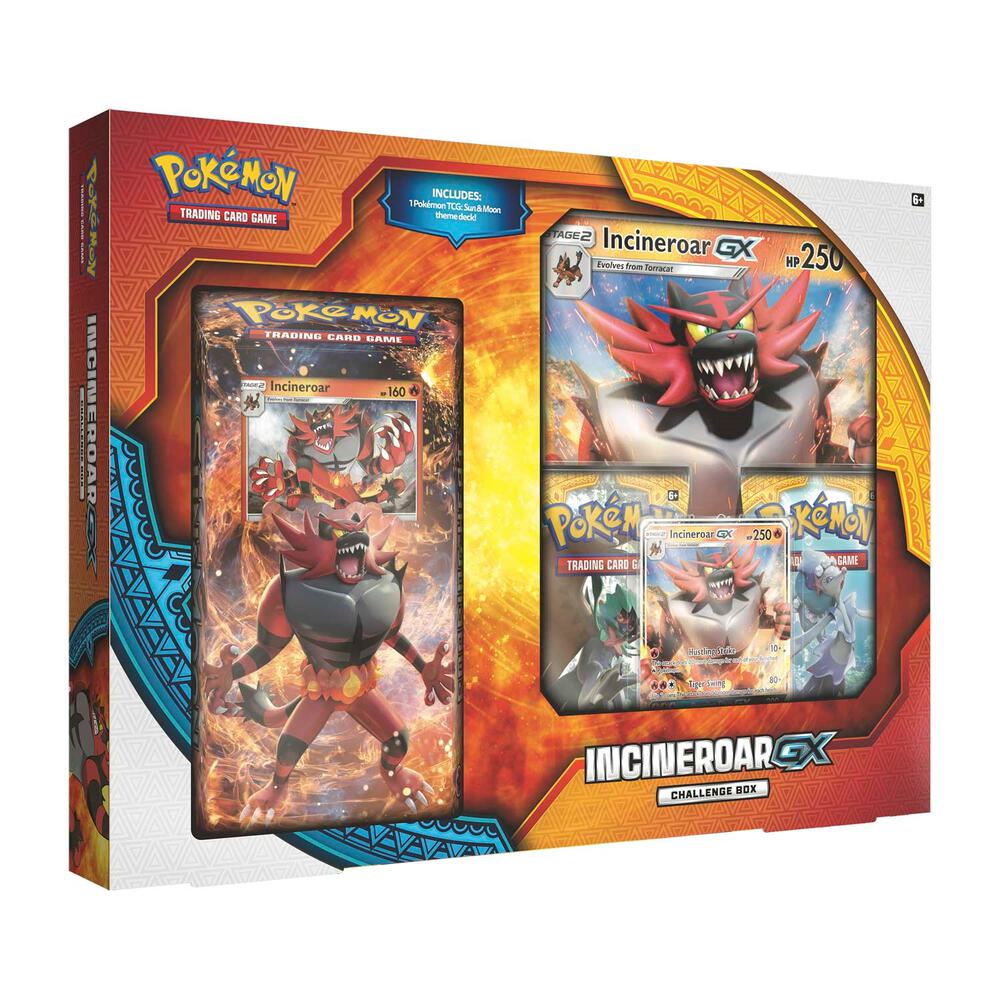 Incineroar GX Challenge Box card from SM Base Set
