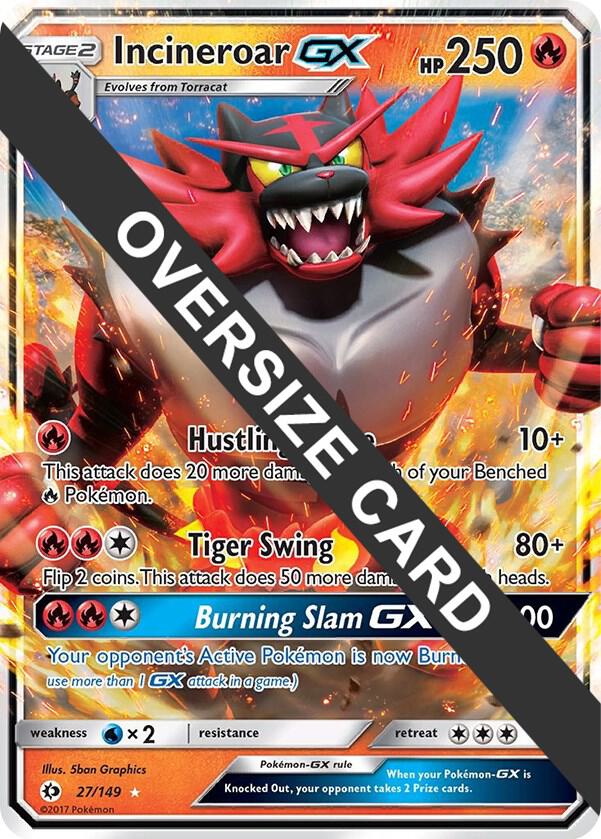 Incineroar GX - 27/149 027/149 card from Jumbo Cards