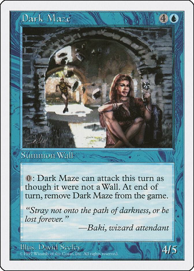 Dark Maze card from Fifth Edition