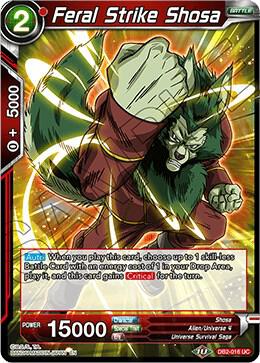 Feral Strike Shosa DB2-016 card from Draft Box 05 - Divine Multiverse