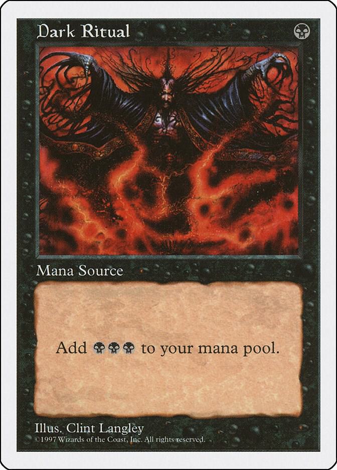 Dark Ritual card from Fifth Edition