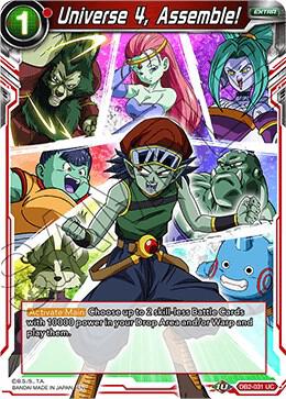 Universe 4, Assemble! DB2-031 card from Draft Box 05 - Divine Multiverse