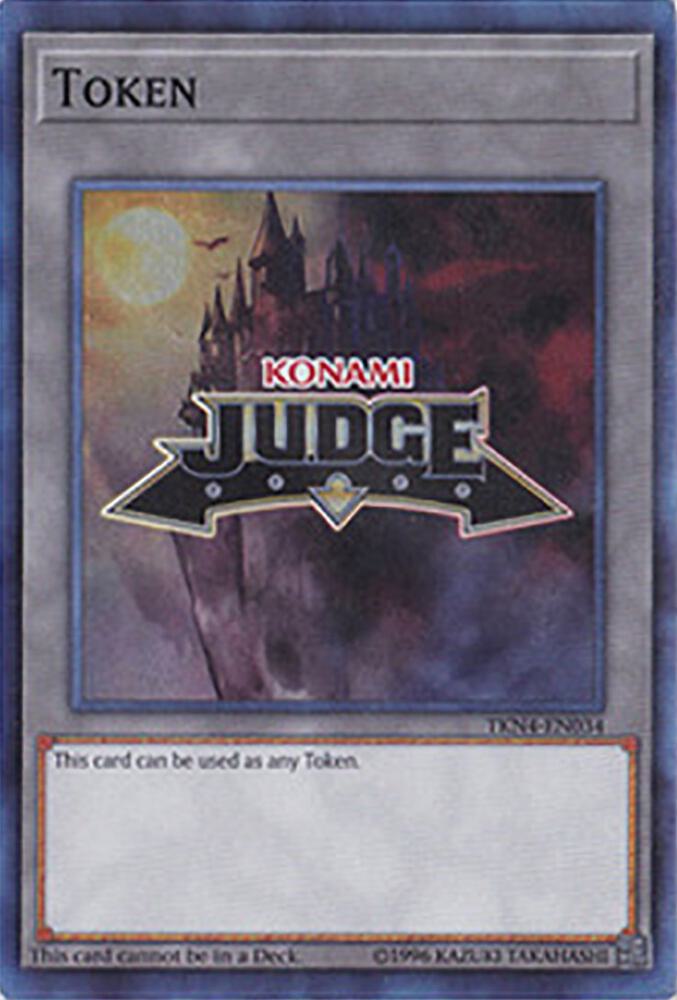 Official Judge Token: TKN4-EN034 card from Judge Promotional Cards