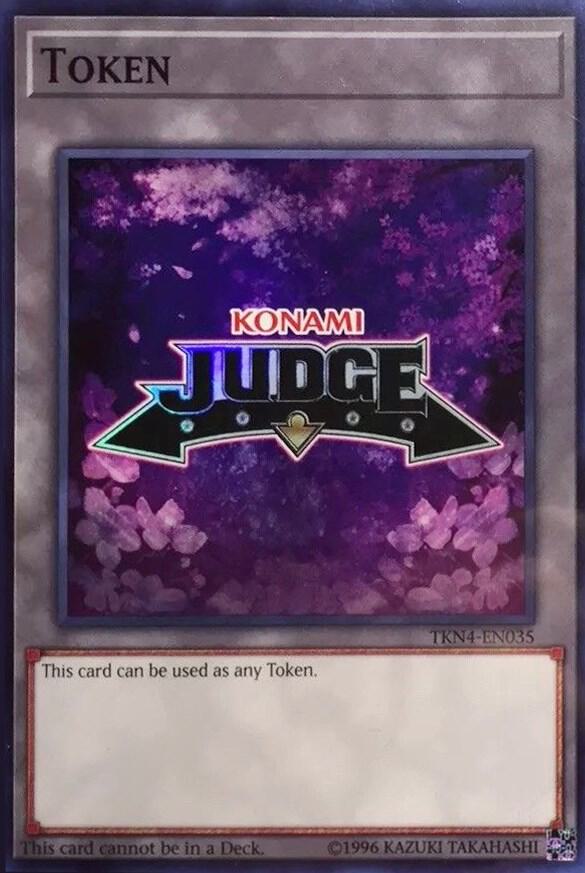 Official Judge Token: TKN4-EN035 card from Judge Promotional Cards