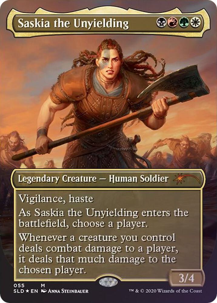 Saskia the Unyielding 55 card from Secret Lair Drop Series
