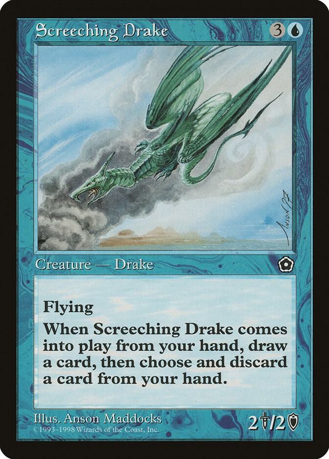 Screeching Drake card from Portal Second Age