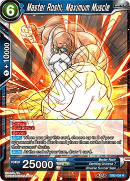 Master Roshi, Maximum Muscle DB2-034 card from Draft Box 05 - Divine Multiverse