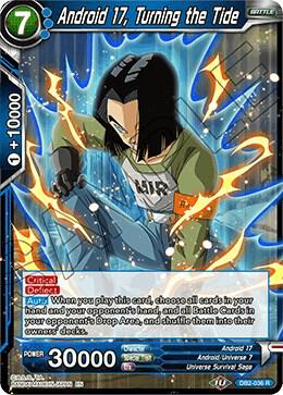 Android 17, Turning the Tide DB2-036 card from Draft Box 05 - Divine Multiverse