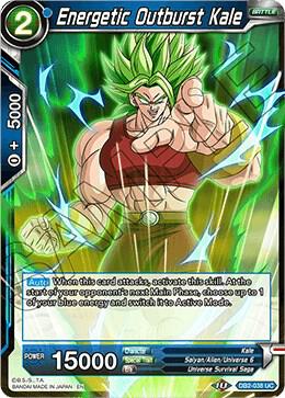 Energetic Outburst Kale DB2-038 card from Draft Box 05 - Divine Multiverse