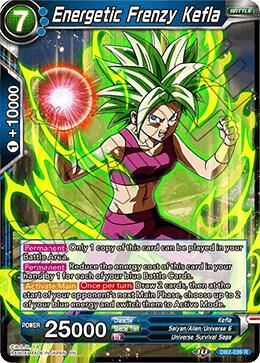 Energetic Frenzy Kefla DB2-039 card from Draft Box 05 - Divine Multiverse