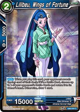 Lilibeu, Wings of Fortune DB2-048 card from Draft Box 05 - Divine Multiverse