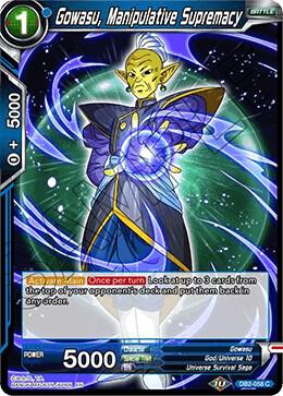 Gowasu, Manipulative Supremacy DB2-058 card from Draft Box 05 - Divine Multiverse