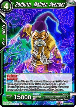 Zarbuto, Maiden Avenger DB2-080 card from Draft Box 05 - Divine Multiverse