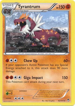 Tyrantrum - 62/111 (Cosmos Holo) 062/111 card from Miscellaneous Cards & Products