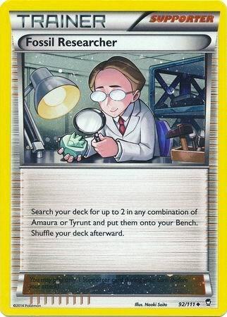 Fossil Researcher - 92/111 (Cosmos Holo) 092/111 card from Miscellaneous Cards & Products
