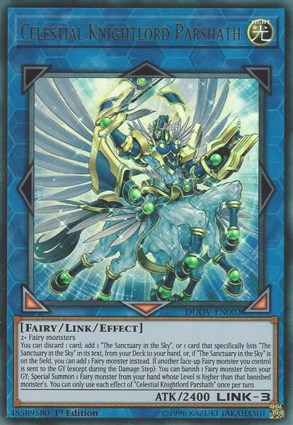 Celestial Knightlord Parshath DUOV-EN002 card from Duel Overload