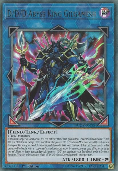 D/D/D Abyss King Gilgamesh DUOV-EN004 card from Duel Overload